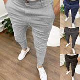Fashion Casual High Waist Business Skinny Pants - All-Season Pants for Men