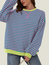 Women's Oversized Striped Long Sleeve Pullover (Buy 2 Free Shipping)