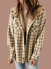 Women's Flannel Plaid Fleece Hooded Jacket (Buy 2 Free Shipping)