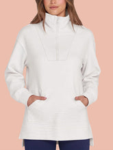 Women's Quarter Zip Oversized Knit Pullover (Buy 2 Free Shipping)
