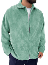 Men's Fashion Basics Casual Retro Long Sleeve Shirt