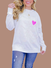 Women's Heart Skeleton Sequin Embellished Sweatshirt (Buy 2 Free Shipping)