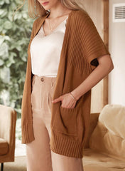 Women's Lightweight Short Sleeve Knitted Cardigan (Buy 2 Free Shipping)