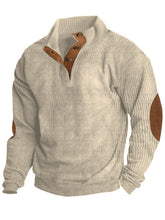 Men's Retro Casual Stand Collar Long Sleeve Sweatshirt