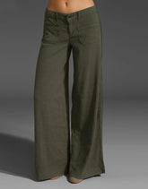 New Dual Pocket Front Wide Leg Jeans