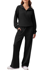 Women's Oversized Sweatshirt Wide Leg Pants Two Piece Set (Buy 2 Free Shipping)