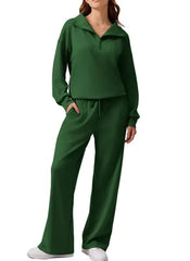 Women's Oversized Sweatshirt Wide Leg Pants Two Piece Set (Buy 2 Free Shipping)