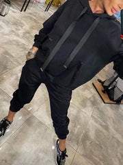 Women’s Sequined Hooded Casual Suit – Stylish & Comfortable Set