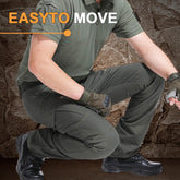 Multifunctional Stretch Tactical Pants – Zippered pockets, slim fit, and stretch fabric for total freedom of movement.