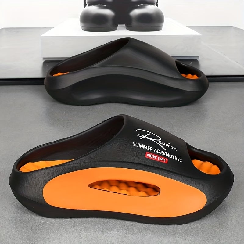 Men's EVA Cloud Slides | Thick-Soled Non-Slip Summer Slippers for Beach & Shower