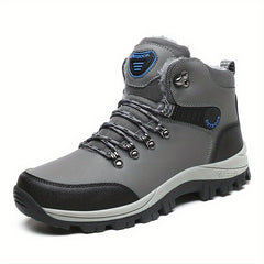 Outdoor Wear- Resistant Hiking Shoes Men Padded High-top Warm Casual Snow Boots