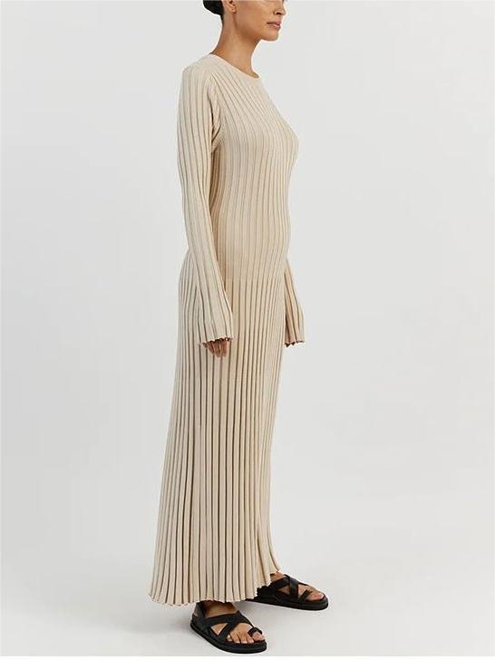 Fall New Sleeved Knit Midi Dress (Buy 2 Free Shipping)