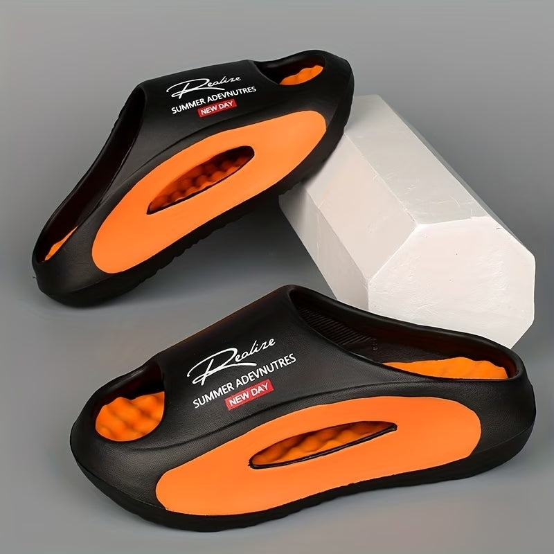 Men's EVA Cloud Slides | Thick-Soled Non-Slip Summer Slippers for Beach & Shower