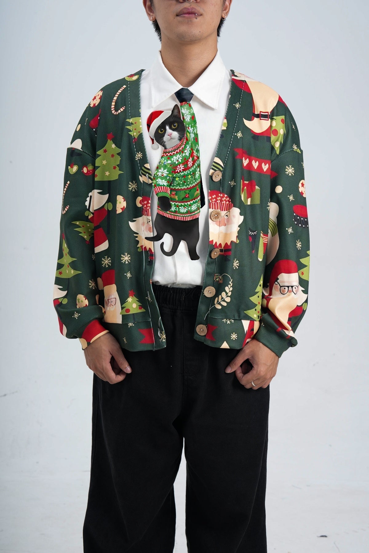 🎄Christmas Novelty Noel Cat-Shaped Tie