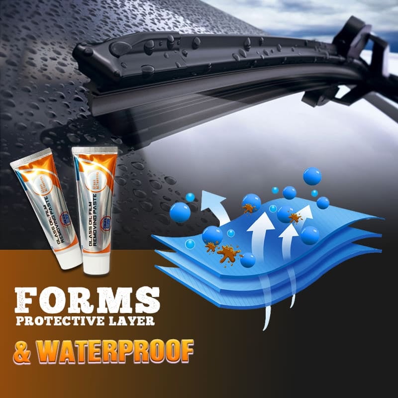 🔥Hot Sale🔥Glass Oil Film Removing Paste(Complimentary Sponge Cleaning)