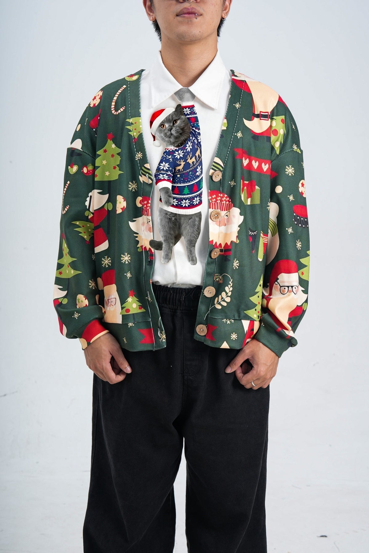 🎄Christmas Novelty Noel Cat-Shaped Tie