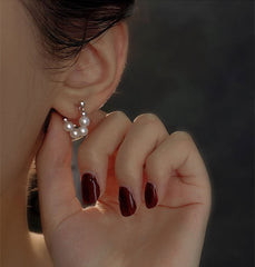 Sterling Silver Baroque Freshwater Pearl Stud Earrings