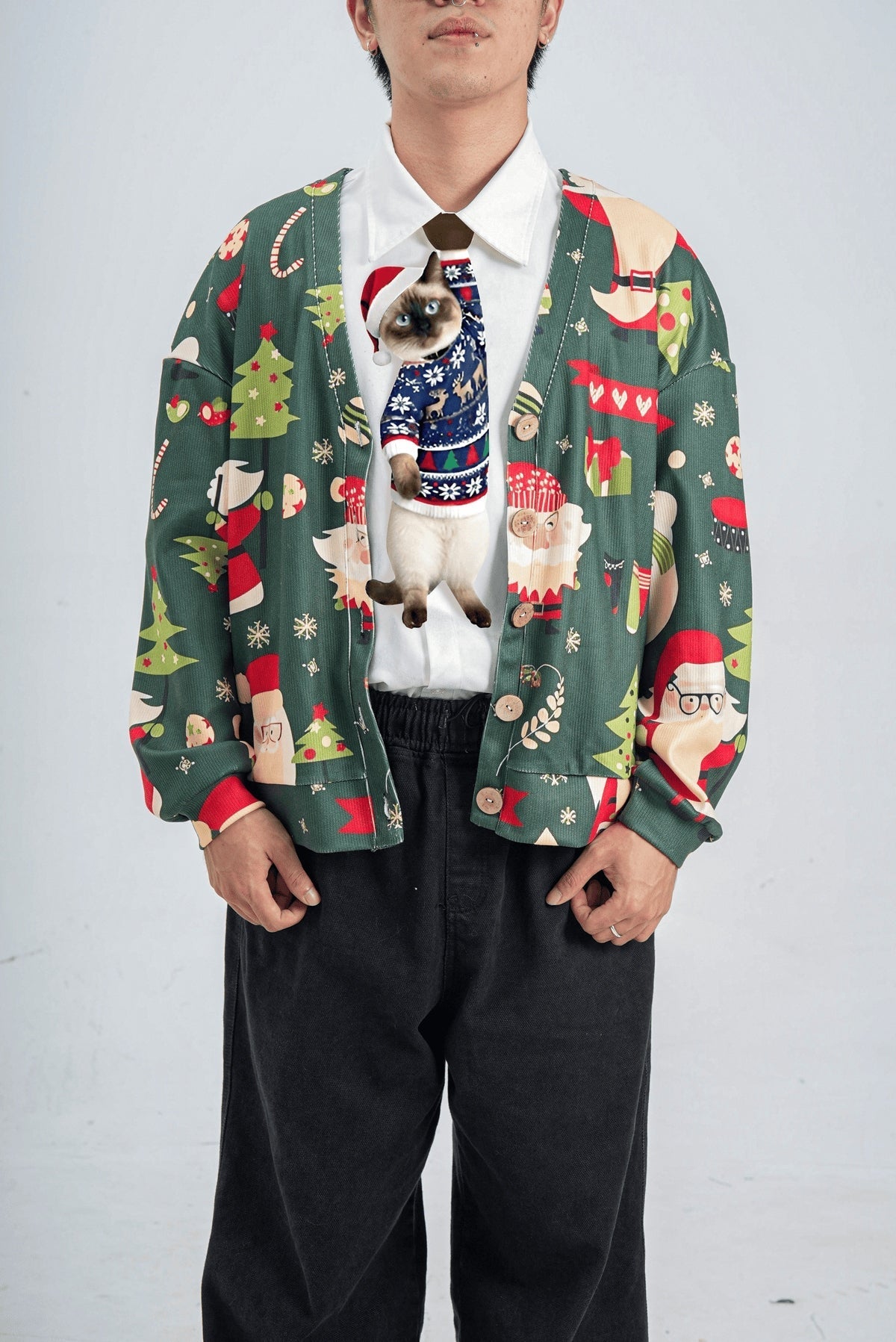 🎄Christmas Novelty Noel Cat-Shaped Tie