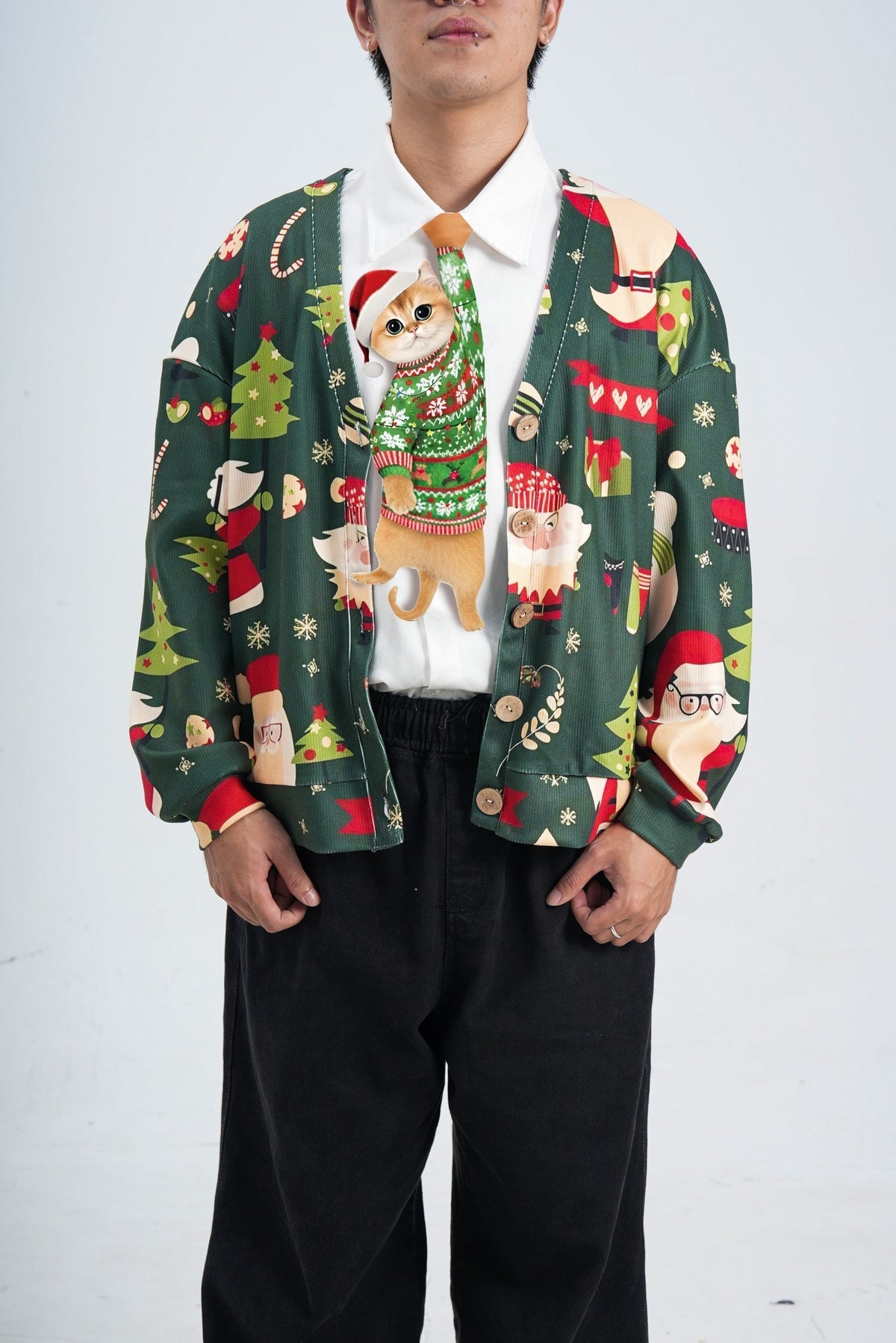 🎄Christmas Novelty Noel Cat-Shaped Tie