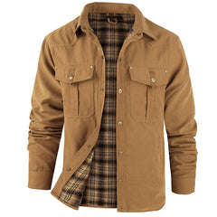 ⚡Hot Sales 49% OFF🔥Men's Flannel Lined Shacket Jacket