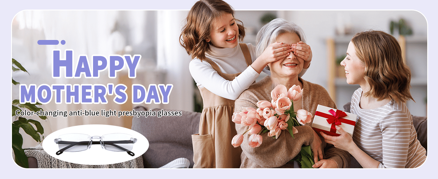 🔥Color-changing anti-blue light presbyopia glasses