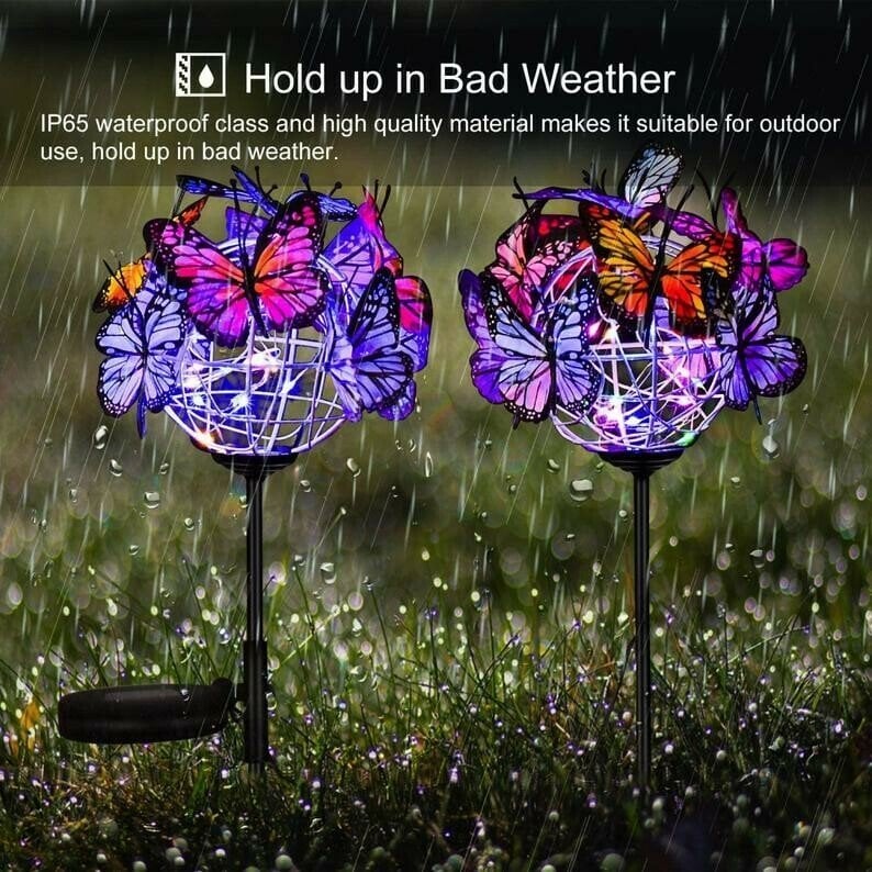 Solar Stake Lights Butterflies Decor Lights ( BUY 1 GET 1 FREE )