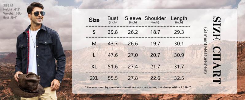 ⚡Hot Sales 49% OFF🔥Men's Flannel Lined Shacket Jacket