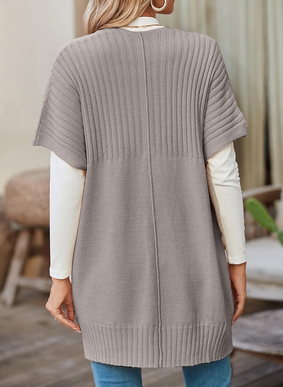 Women's Lightweight Short Sleeve Knitted Cardigan (Buy 2 Free Shipping)