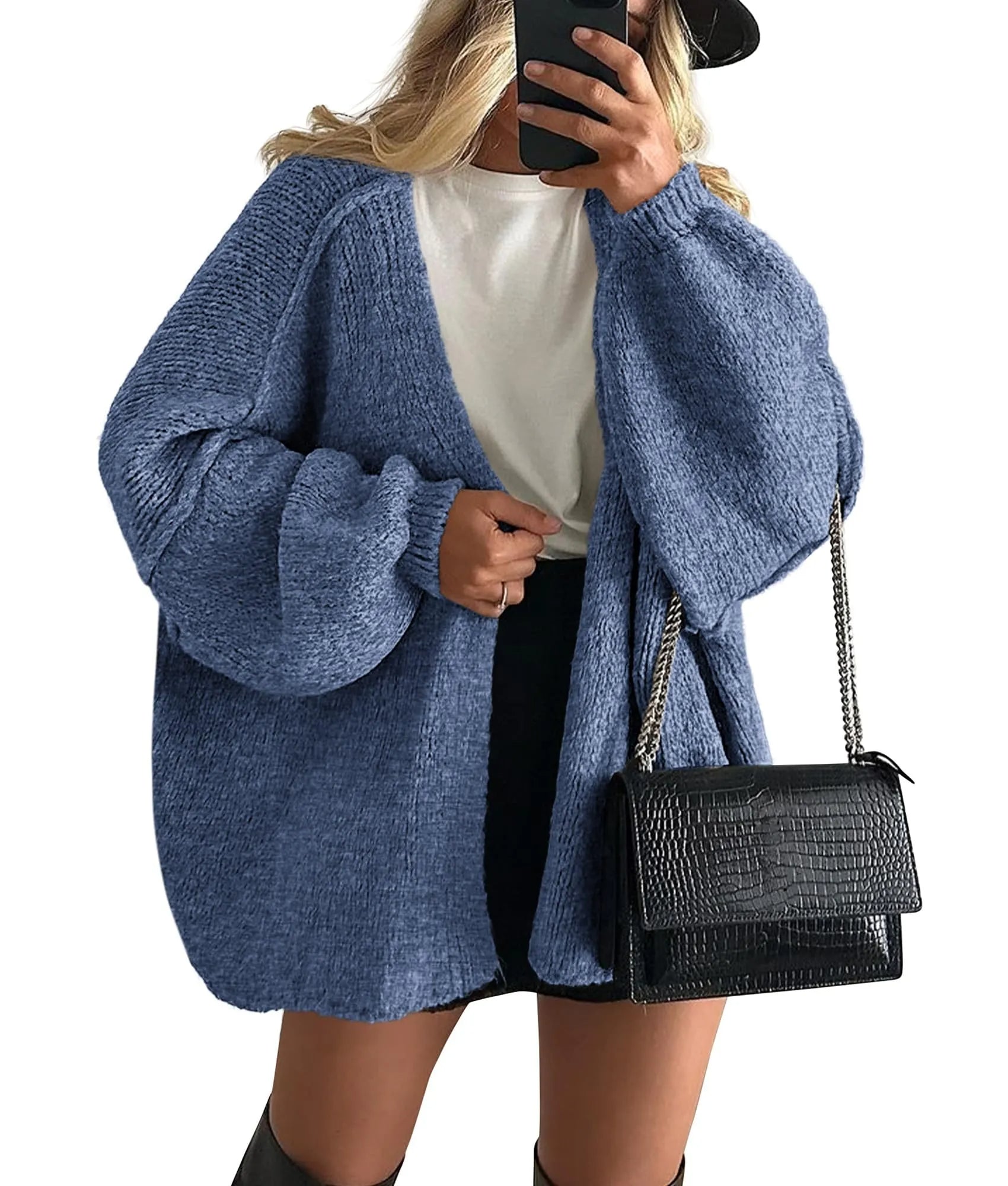 Women's Oversized Lantern Sleeve Sweater Cardigan (Buy 2 Free Shipping)