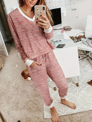Women's Striped Lounge Pajamas Set (Buy 2 Free Shipping)