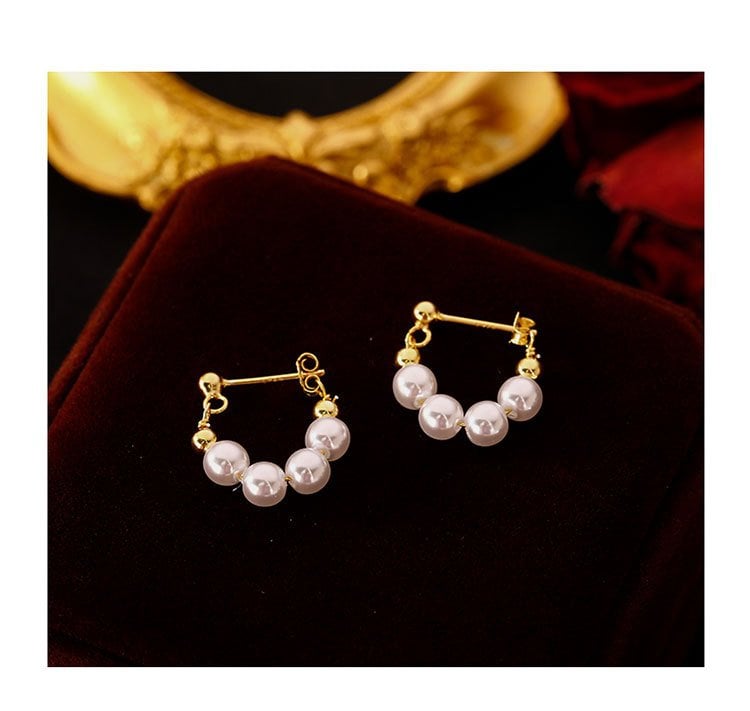 Sterling Silver Baroque Freshwater Pearl Stud Earrings