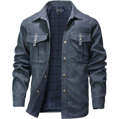 ⚡Hot Sales 49% OFF🔥Men's Flannel Lined Shacket Jacket