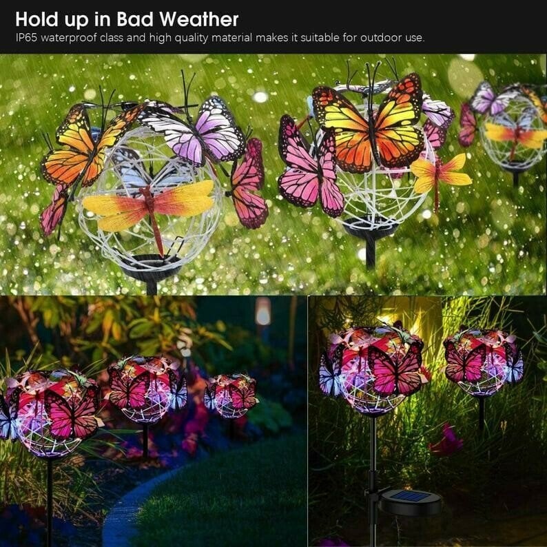 Solar Stake Lights Butterflies Decor Lights ( BUY 1 GET 1 FREE )