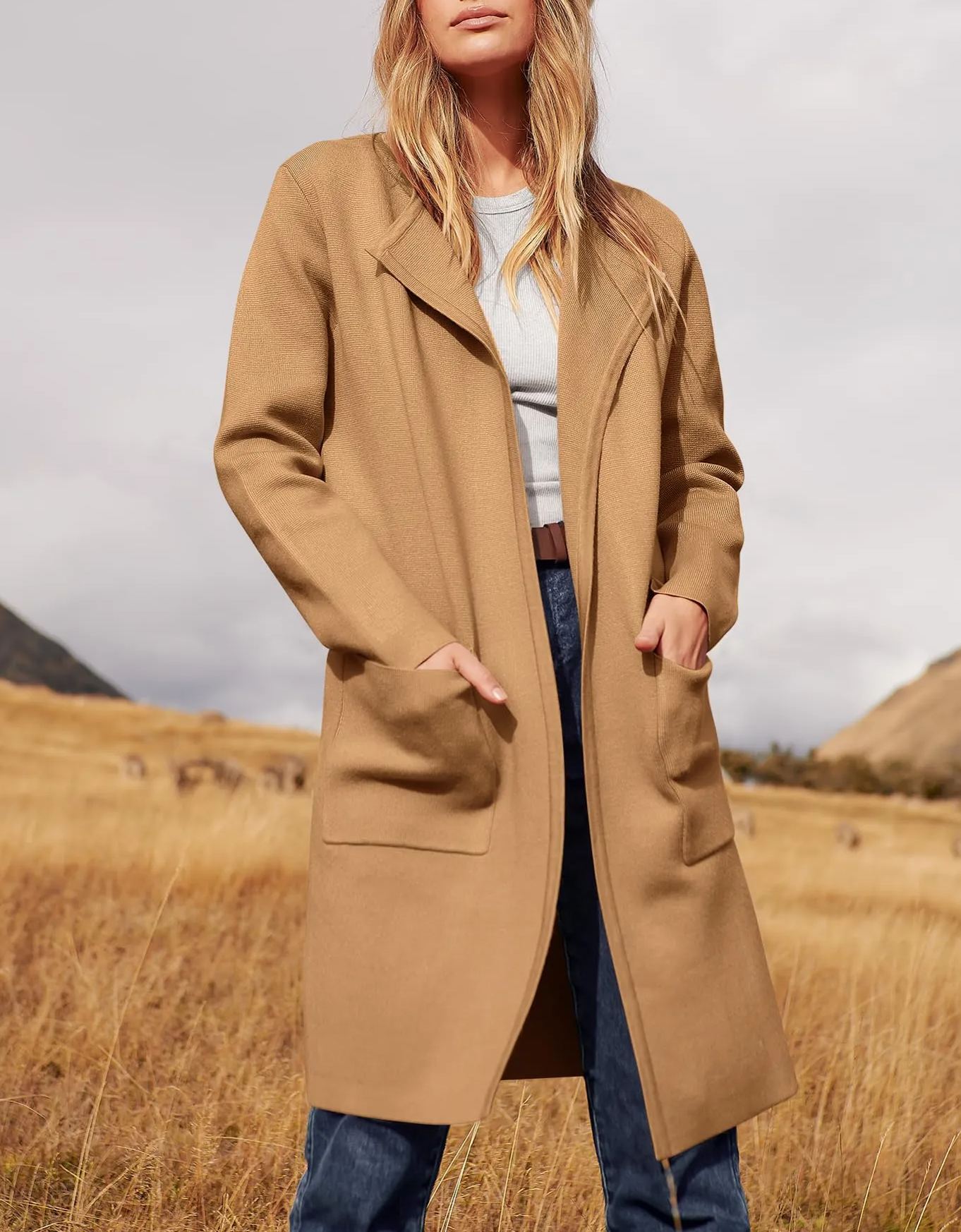 Women's Open Front Knit Cardigan (Buy 2 Free Shipping)