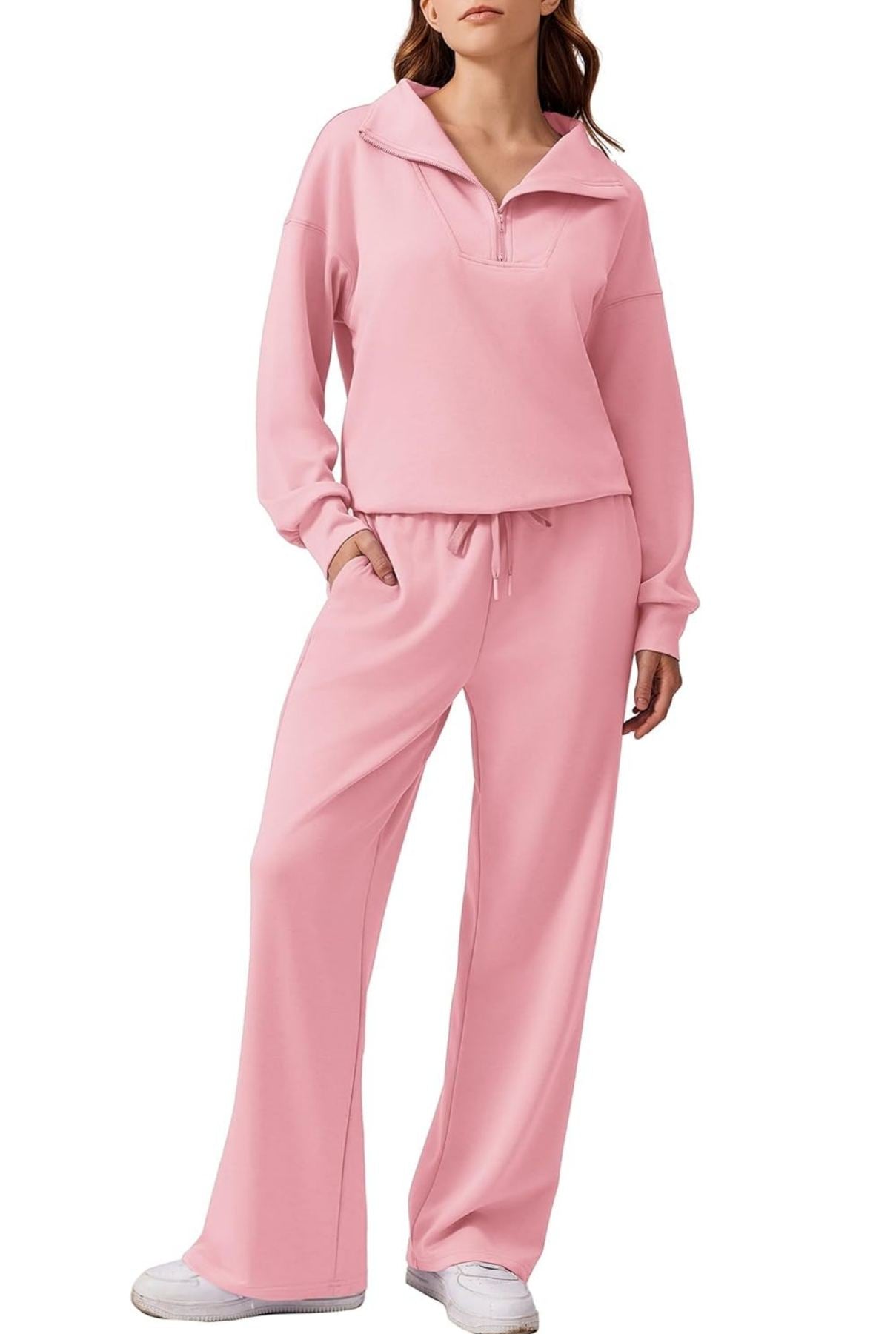 Women's Oversized Sweatshirt Wide Leg Pants Two Piece Set (Buy 2 Free Shipping)