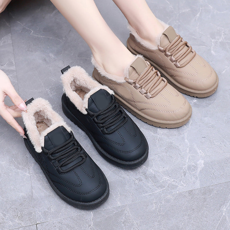 Women’s Lightweight Plush-Lined Lace-Up Shoes