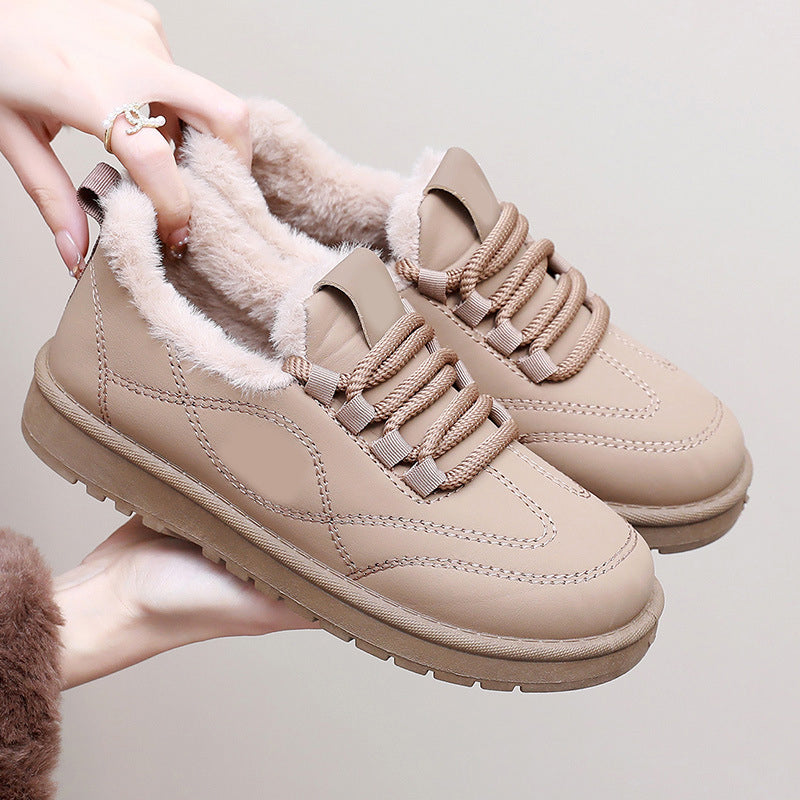 Women’s Lightweight Plush-Lined Lace-Up Shoes