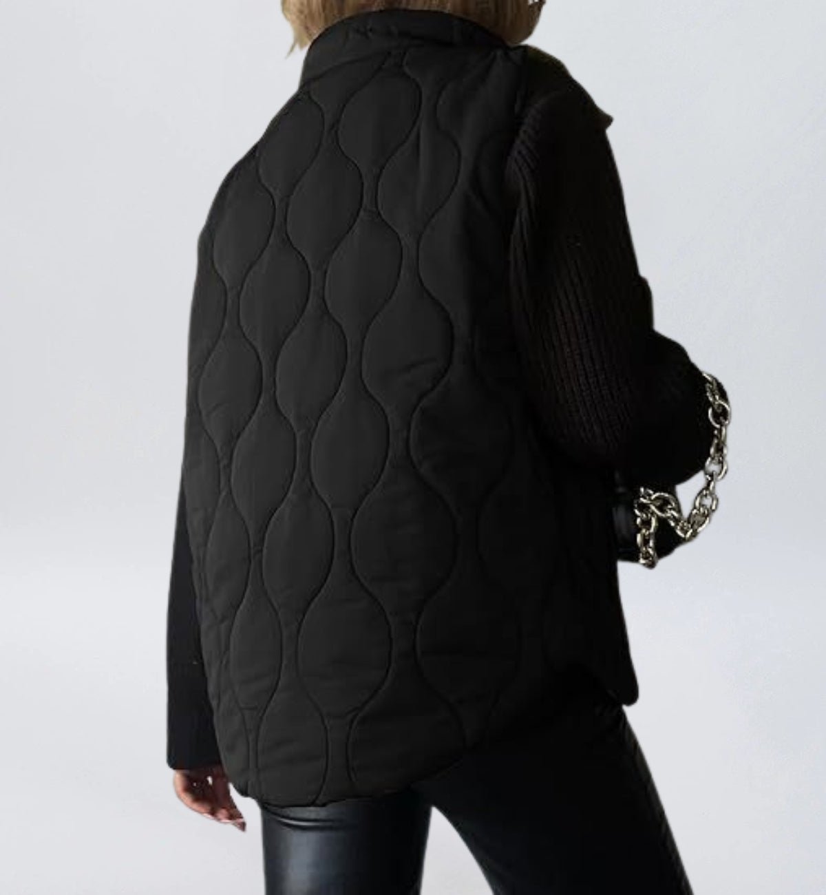 Women Cropped Puffer Vest Stand Collar Sleeveless Lightweight Quilted Vest